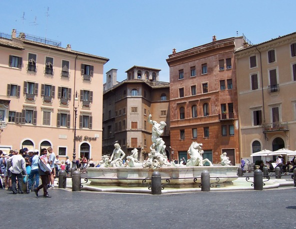 The fountains of Piazza Navona in Rome